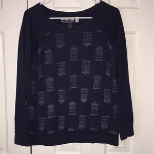 Doctor Who Her Universe tardis sweater